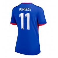 Frankreich Ousmane Dembele #11 Fußballbekleidung Heimtrikot Damen EM 2024 Kurzarm